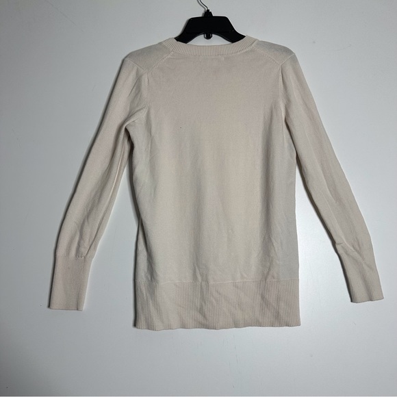 Boden Logan side stripe ivory pullover sweater - Picture 6 of 7